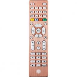 4-Device Backlit Universal TV Remote Control in Brushed Rose Gold by GE