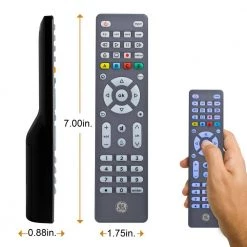 4-Device Backlit Universal TV Remote Control in Brushed Graphite by GE 8 4-Device Backlit Universal TV Remote Control in Brushed Graphite by GE -Home Electronics Shop ge universal remotes 48848 4f 1000