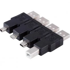 Universal USB 2.0 Adapter Kit, 6 ft. A Male to A Female Cable, 4 Adapters Included by GE -Home Electronics Shop ge usb cables 33758 fa 1000