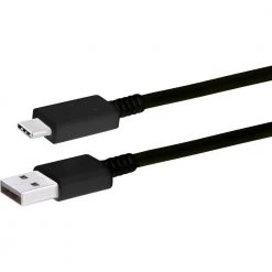 6.5 ft. USB-C to USB-A Charge and Sync Cable, Black