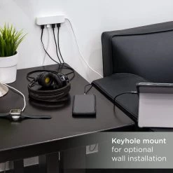 UltraPro 4-Port USB Power Strip with 6 ft. Braided Cord by GE -Home Electronics Shop ge usb cables 44139 t1 fa 1000