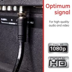 50 ft. RG6 Dual Shield Coaxial Cable with F-Type Connectors in Black by GE 10 50 ft. RG6 Dual Shield Coaxial Cable with F-Type Connectors in Black by GE -Home Electronics Shop ge vga cables 33600 44 1000