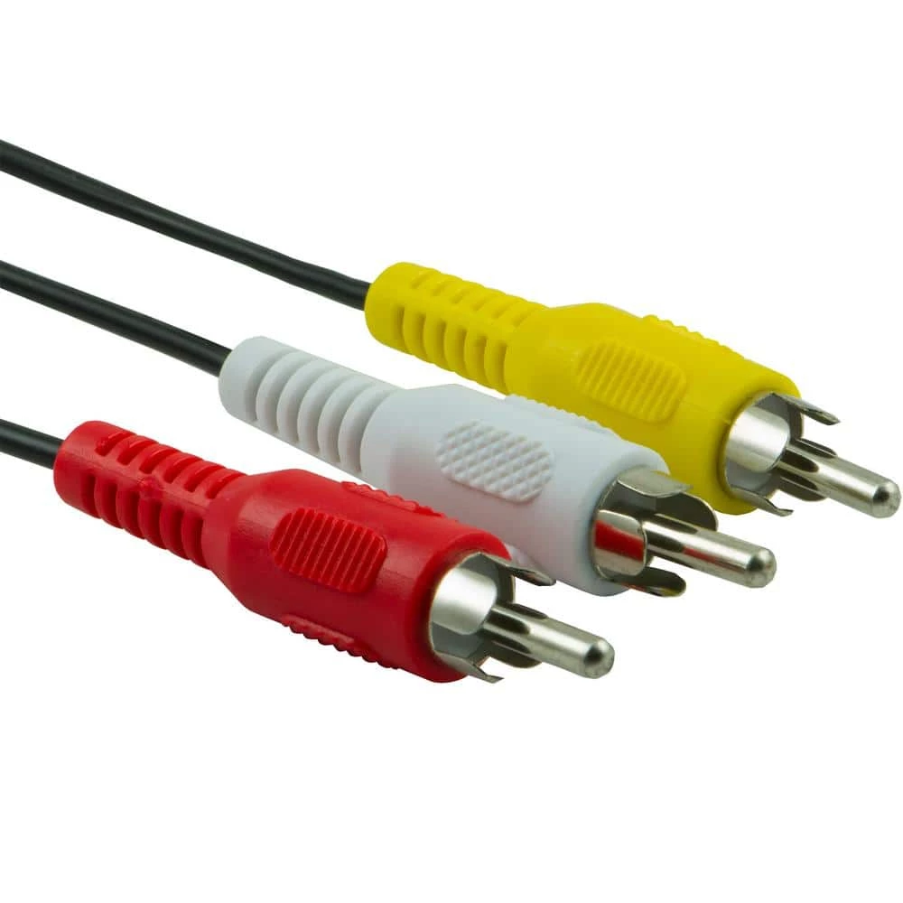 6 ft. Composite RCA Audio/Video Cable with Red, White, and Yellow Ends by GE 2 6 ft. Composite RCA Audio/Video Cable with Red, White, and Yellow Ends by GE - Image 2