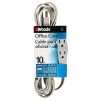 10 ft. Multi-Outlet (3) Medium-Duty Extension Cord, Gray by Woods