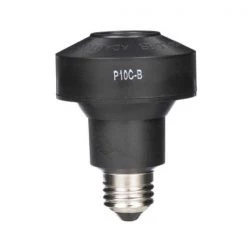 150-Watt Floodlight Control with Photocell Socket by Woods -Home Electronics Shop gray woods lighting sensors 1472spwd 44 1000