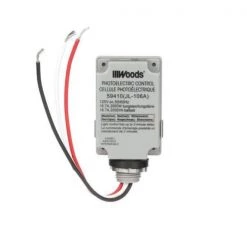 2000-Watt Stem Mount Light Control with Photocell by Woods -Home Electronics Shop gray woods lighting sensors 59410wd 1f 1000
