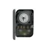 40-Amp 208-277-Volt DPST 24-Hour Mechanical Time Switch with Metal Indoor Enclosure by Woods