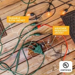 SJTW 25 ft.14/3 3-Outlet Multi-Directional Landscape Cord by Woods 10 SJTW 25 ft.14/3 3-Outlet Multi-Directional Landscape Cord by Woods -Home Electronics Shop green woods general purpose cords 67013740 1f 1000