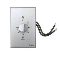 20-Amp 60-Minute In-Wall Spring Wound Countdown Timer Switch, Gray by Woods
