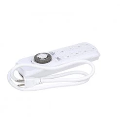 4 ft. 8-Outlets 24-Hour Power Strip Timer by Woods -Home Electronics Shop multi woods timers 22575wd 44 1000