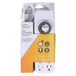 4 ft. 8-Outlets 24-Hour Power Strip Timer by Woods -Home Electronics Shop multi woods timers 22575wd fa 1000