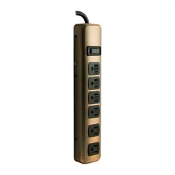 4 ft. 6-Outlet Designer Surge Protector in Oil Rubbed Bronze 6 4 ft. 6-Outlet Designer Surge Protector in Oil Rubbed Bronze -Home Electronics Shop oil rubbed bronze ge surge protectors 10510 4f 1000