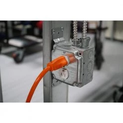 50 ft. 12/3 SJTW Muilt-Outlet (3) Heavy-Duty Extension Cord by Woods -Home Electronics Shop orange woods general purpose cords 819 44 1000