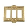 Brass 3-Gang Decorator/Rocker Wall Plate (1-Pack) by Nostalgic Warehouse