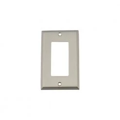 Nickel 1-Gang Decorator/Rocker Wall Plate (1-Pack) by Nostalgic Warehouse