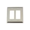 Nickel 2-Gang Decorator/Rocker Wall Plate (1-Pack) by Nostalgic Warehouse