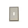 Nickel 1-Gang Toggle Wall Plate (1-Pack) by Nostalgic Warehouse
