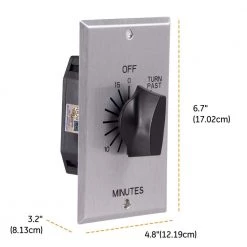 20 Amp 15 Minute In-Wall Indoor Spring Wound Timer by GE -Home Electronics Shop stainless steel ge timers 07060 44 1000