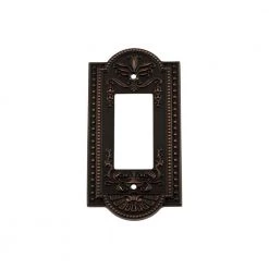 Bronze 1-Gang Decorator/Rocker Wall Plate (1-Pack) by Nostalgic Warehouse