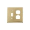 Brass 2-Gang 1-Toggle/1-Duplex Wall Plate (1-Pack) by Nostalgic Warehouse