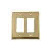 Brass 2-Gang Decorator/Rocker Wall Plate (1-Pack) by Nostalgic Warehouse