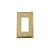 Brass 1-Gang Decorator/Rocker Wall Plate (1-Pack) by Nostalgic Warehouse