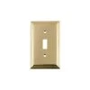 Brass 1-Gang Toggle Wall Plate (1-Pack) by Nostalgic Warehouse