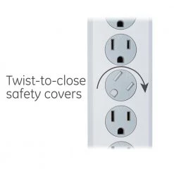 10 ft. 16/3 6-Outlet 800J Surge Protector Power Strip Extension Cord, White 11 10 ft. 16/3 6-Outlet 800J Surge Protector Power Strip Extension Cord, White -Home Electronics Shop white 10 ft cord ge surge protectors 14092 44 1000