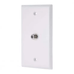 1-Gang Coaxial Wall Plate (1-Pack) - White by GE 9 1-Gang Coaxial Wall Plate (1-Pack) - White by GE -Home Electronics Shop white ge coaxial wall plates 40050 1f 1000