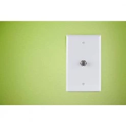 1-Gang Coaxial Wall Plate (1-Pack) - White by GE 8 1-Gang Coaxial Wall Plate (1-Pack) - White by GE -Home Electronics Shop white ge coaxial wall plates 40050 4f 1000