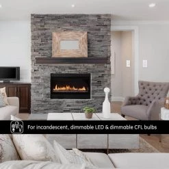 Single Pole Rocker Dimmer with Slide, White by GE -Home Electronics Shop white ge dimmers 10464 44 1000