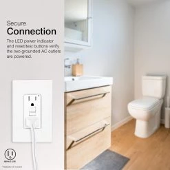 15 Amp Tamper-Resistant Self-Test GFCI Outlet, White by GE -Home Electronics Shop white ge electrical outlets receptacles 32075 1f 1000