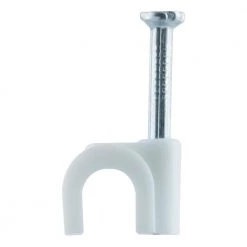 Nail-In Cable Clips, For Audio, Video, or Network Cables (100-Pack) by GE