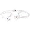 12 ft. 16/3 AWG 6-Outlet Polarized Sofa Extension Cord, White by GE