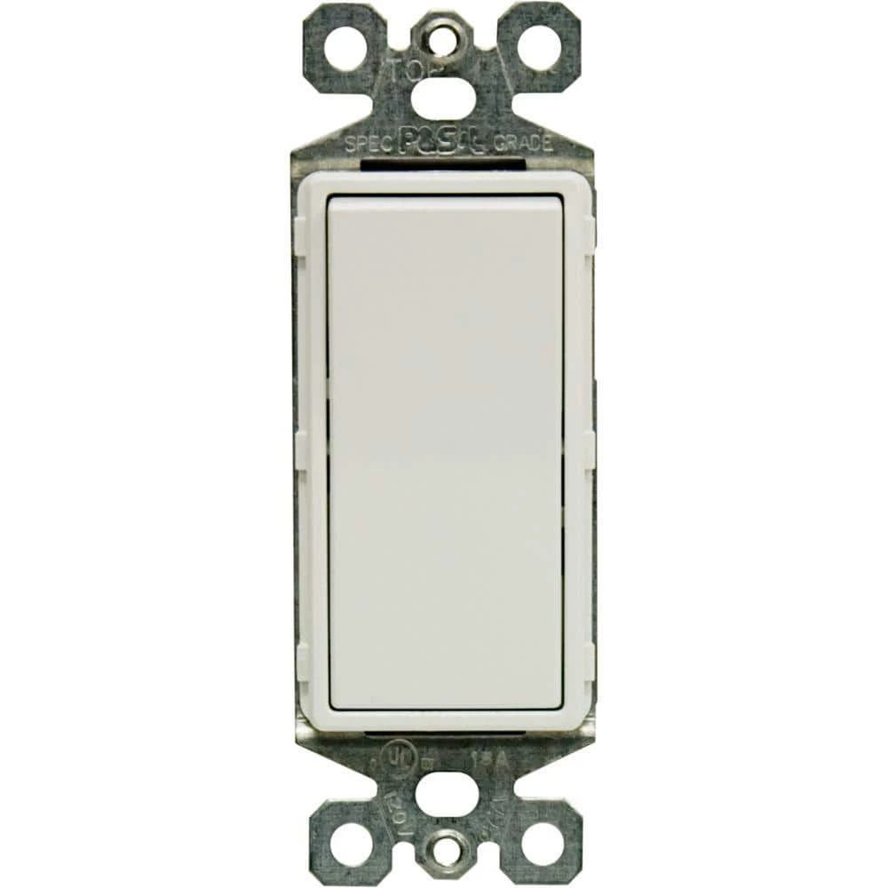 3-Way Designer Rocker On/Off Switch, White by GE 1 3-Way Designer Rocker On/Off Switch, White by GE