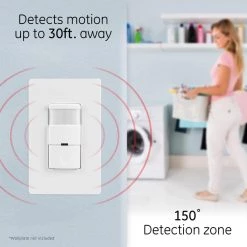 Motion-Sensing Switch with Automatic Shut-Off Feature, White by GE -Home Electronics Shop white ge motion sensors 11927 4f 1000