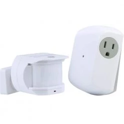 Wireless Motion Sensor Light Control with Grounded Receiver by GE