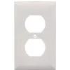 White 1-Gang Duplex Outlet Wall Plate (1-Pack) by GE