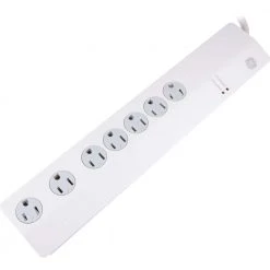3 ft. 7-Outlet Surge Protector Power Strip, White