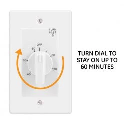 In-Wall Spring Wound Countdown Timer by GE -Home Electronics Shop white ge timers 15304 1f 1000