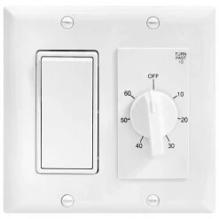 In-Wall Spring Wound Countdown Timer by GE -Home Electronics Shop white ge timers 15304 31 1000