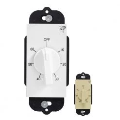 In-Wall Spring Wound Countdown Timer by GE -Home Electronics Shop white ge timers 15304 76 1000