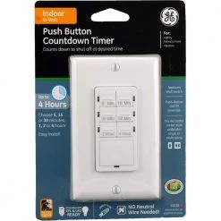 In-Wall Digital Countdown Timer by GE -Home Electronics Shop white ge timers 15318 fa 1000