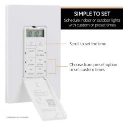 UltraPro 24-Hour Indoor In-Wall Timer with 2 Fully Customizable Times by GE 10 UltraPro 24-Hour Indoor In-Wall Timer with 2 Fully Customizable Times by GE -Home Electronics Shop white ge timers 53222 44 1000
