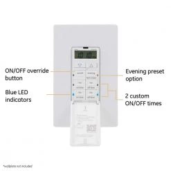 UltraPro 24-Hour Indoor In-Wall Timer with 2 Fully Customizable Times by GE 8 UltraPro 24-Hour Indoor In-Wall Timer with 2 Fully Customizable Times by GE -Home Electronics Shop white ge timers 53222 4f 1000