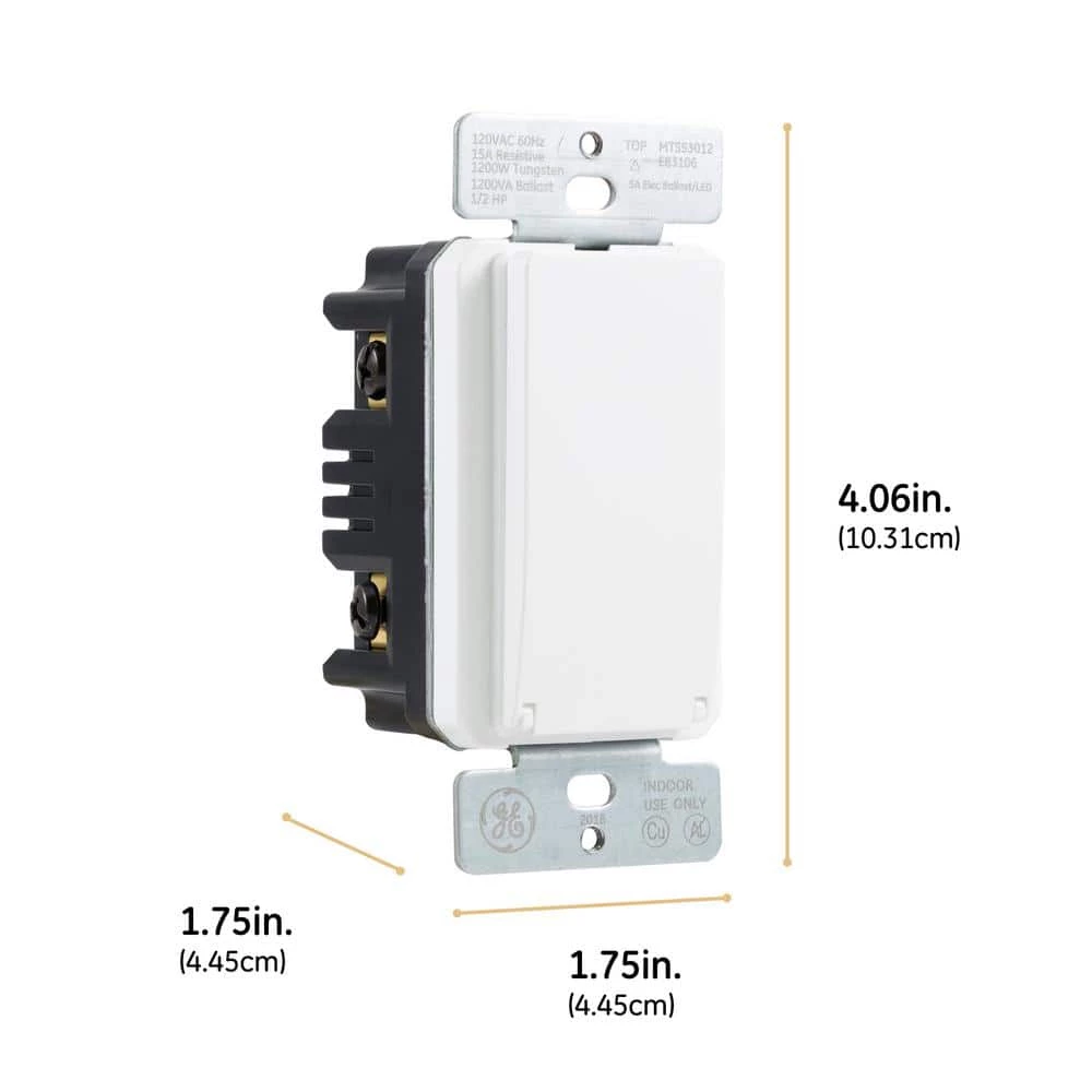 UltraPro 24-Hour Indoor In-Wall Timer with 2 Fully Customizable Times by GE 2 UltraPro 24-Hour Indoor In-Wall Timer with 2 Fully Customizable Times by GE - Image 2