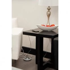 8 ft. 16/3 450J 3-Outlet 2 USB Surge Protector Power Strip, White/Gray -Home Electronics Shop white gray ge surge protectors 41386 44 1000