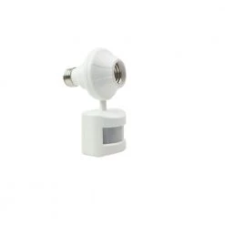 180 Degree Motion Activated Light Socket Control, White by Woods