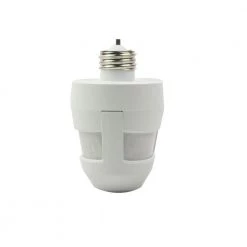 360-Degree Motion Activated Light Socket Control, White by Woods -Home Electronics Shop white woods motion sensors 50065 1f 1000