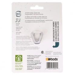 15-Amp 24-Hour Indoor Plug-In Lamp and Appliance Single-Outlet Mechanical Timer, White by Woods -Home Electronics Shop white woods timers 50001wd 44 1000
